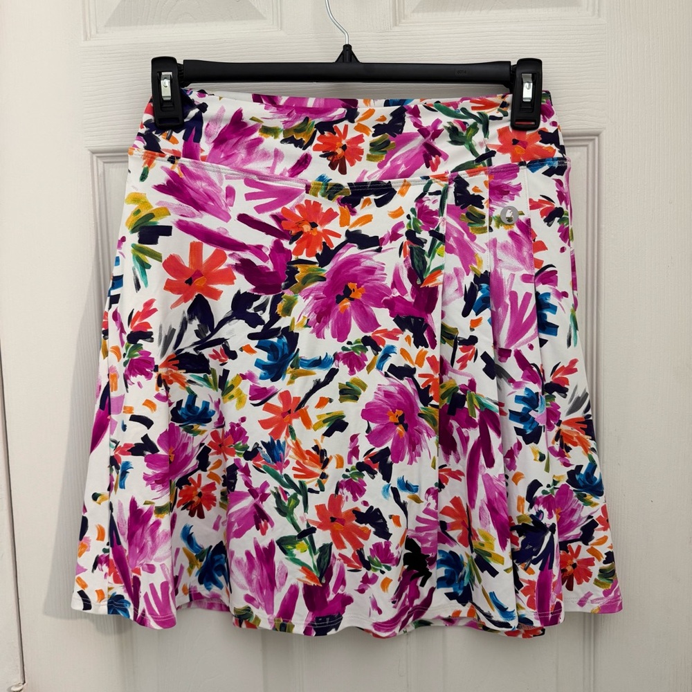 Vibrant Floral A-Line Skirt